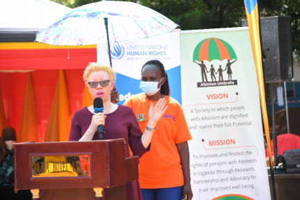 Ms Olive Namutebi, Executive Director, Albinism Umbrella