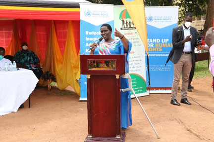 Ms Hellen Grace Asamo, the Minister of State for Disability Affairs.