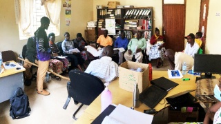 A Focus-Group Discussion during the consultations on Disability Status Report in Kalangala and surrounding Islands in Lake Victoria. 