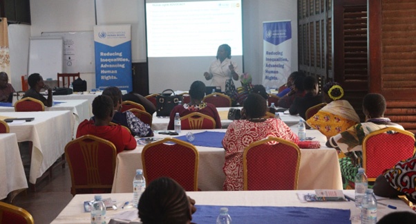 Patricia Nangiro, UNFPA Staff shares experiences of advocacy campaign to fight against FGM. 